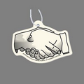 Paper Air Freshener Tag W/ Tab - Handshake